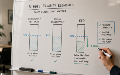 B-BBEE Priority Elements: What SA Corporates Must Achieve to Avoid a Costly Drop (2026 Guide)