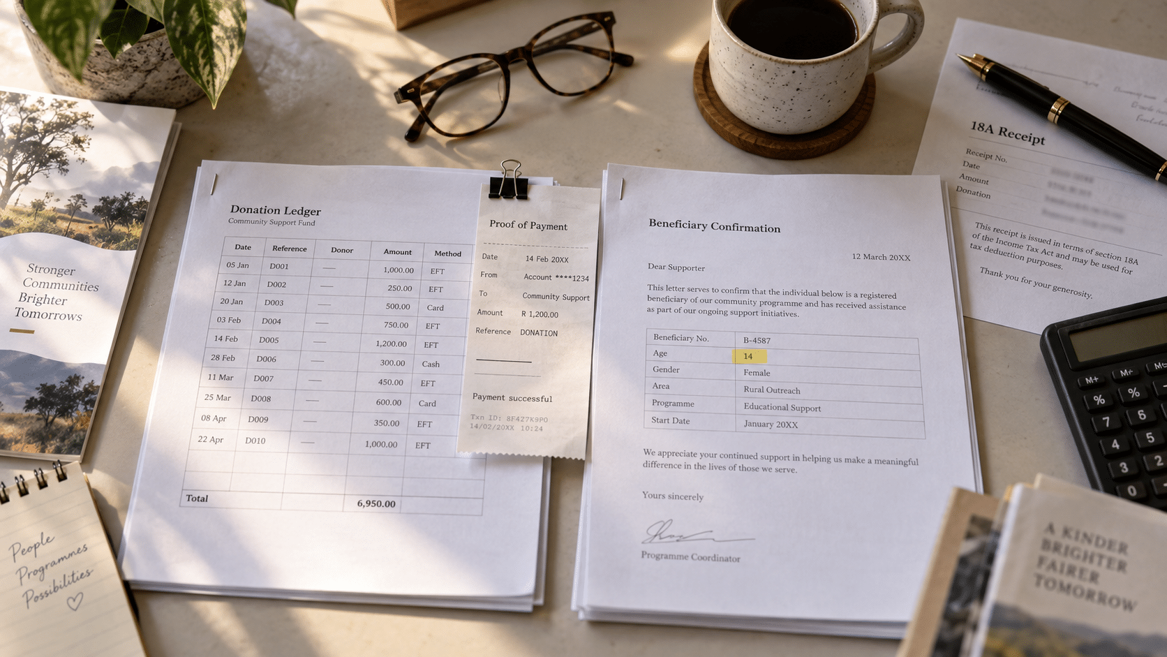 CSI vs B-BBEE SED comparison — social spend records and beneficiary letters under review